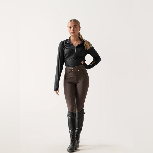 Pomme Pants - Nellie Chocolate Classic, Breeches Used Dark Brown Breeches Equestrian Sz Small